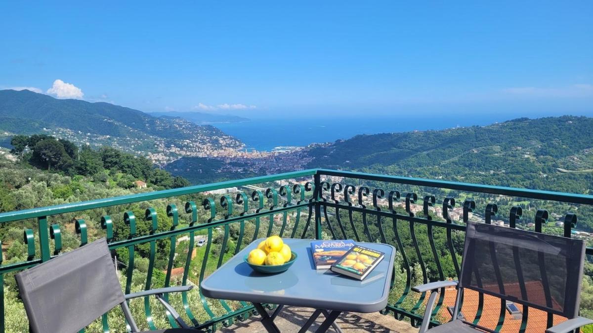 Sea-View Retreat - Pool, Tavern, Fireplace Villa Rapallo Exterior photo