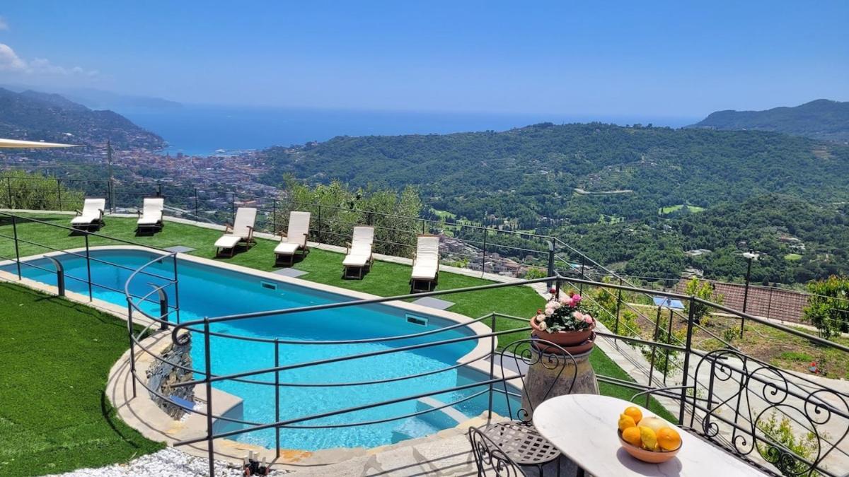 Sea-View Retreat - Pool, Tavern, Fireplace Villa Rapallo Exterior photo