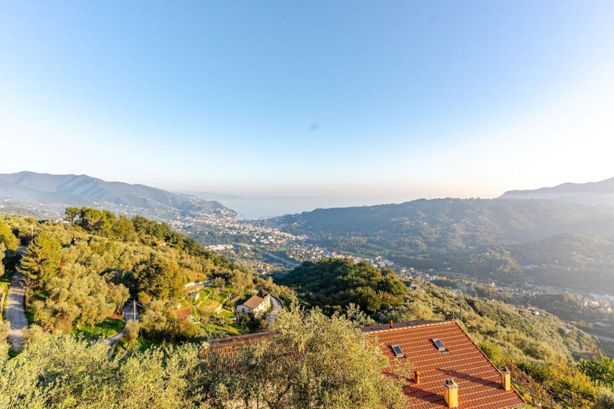 Sea-View Retreat - Pool, Tavern, Fireplace Villa Rapallo Exterior photo